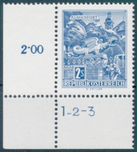 Briefmarke mit Symbolzahl(en)